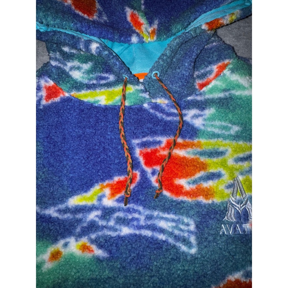 Avatar Way of Water Fleece Hoodie Large Multi-Color Excellent Banshee Print - Picture 10 of 13